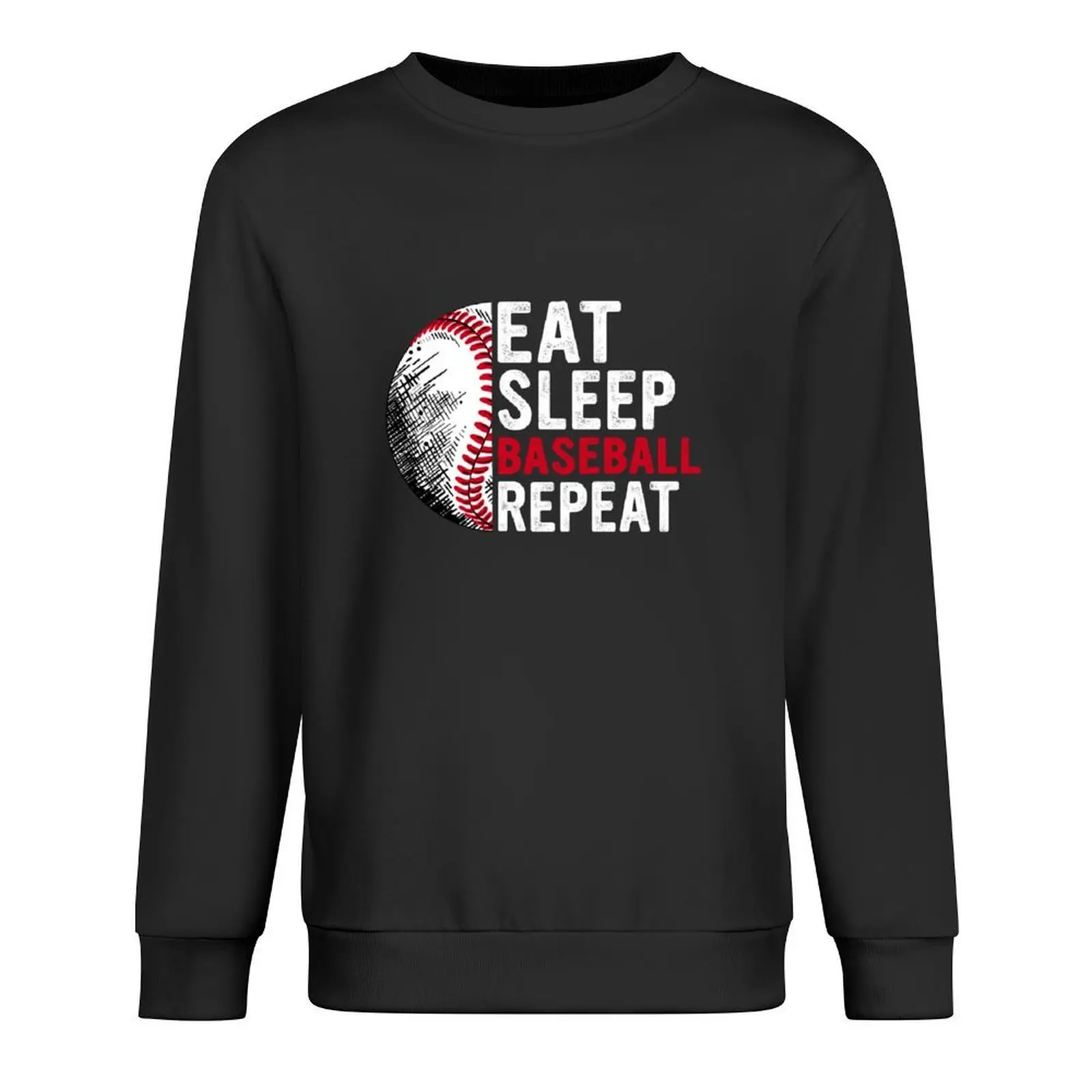 

Eat Sleep Baseball Repeat Funny Baseball Players Boys Pullover men's clothing autumn jacket men clothes for men hoody