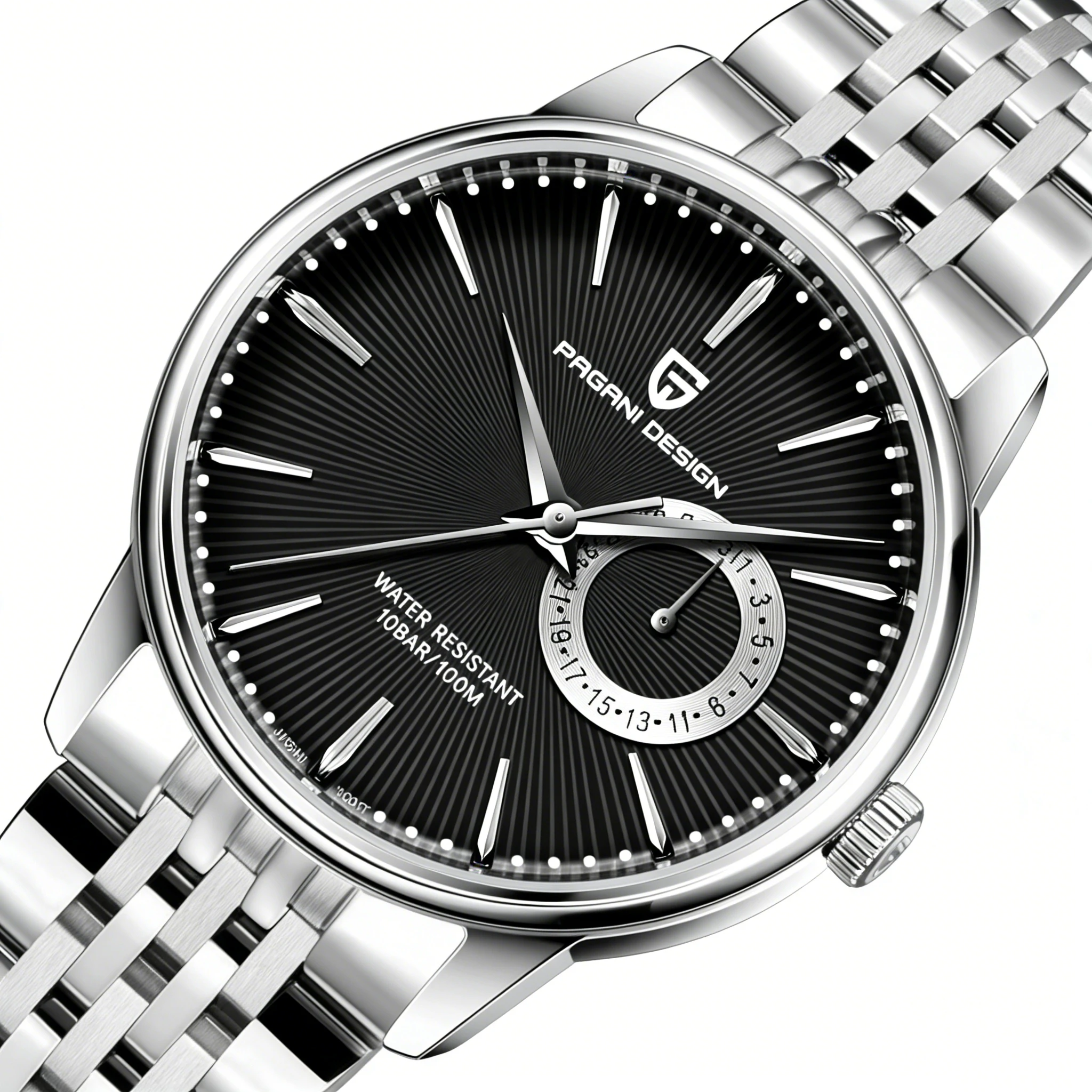 PAGANI DESIGN 2026 New Mens Quartz Watch Business Fashion New Stainless Steel Strap 100M Water Resistant Japan VH65 Movement - view 5