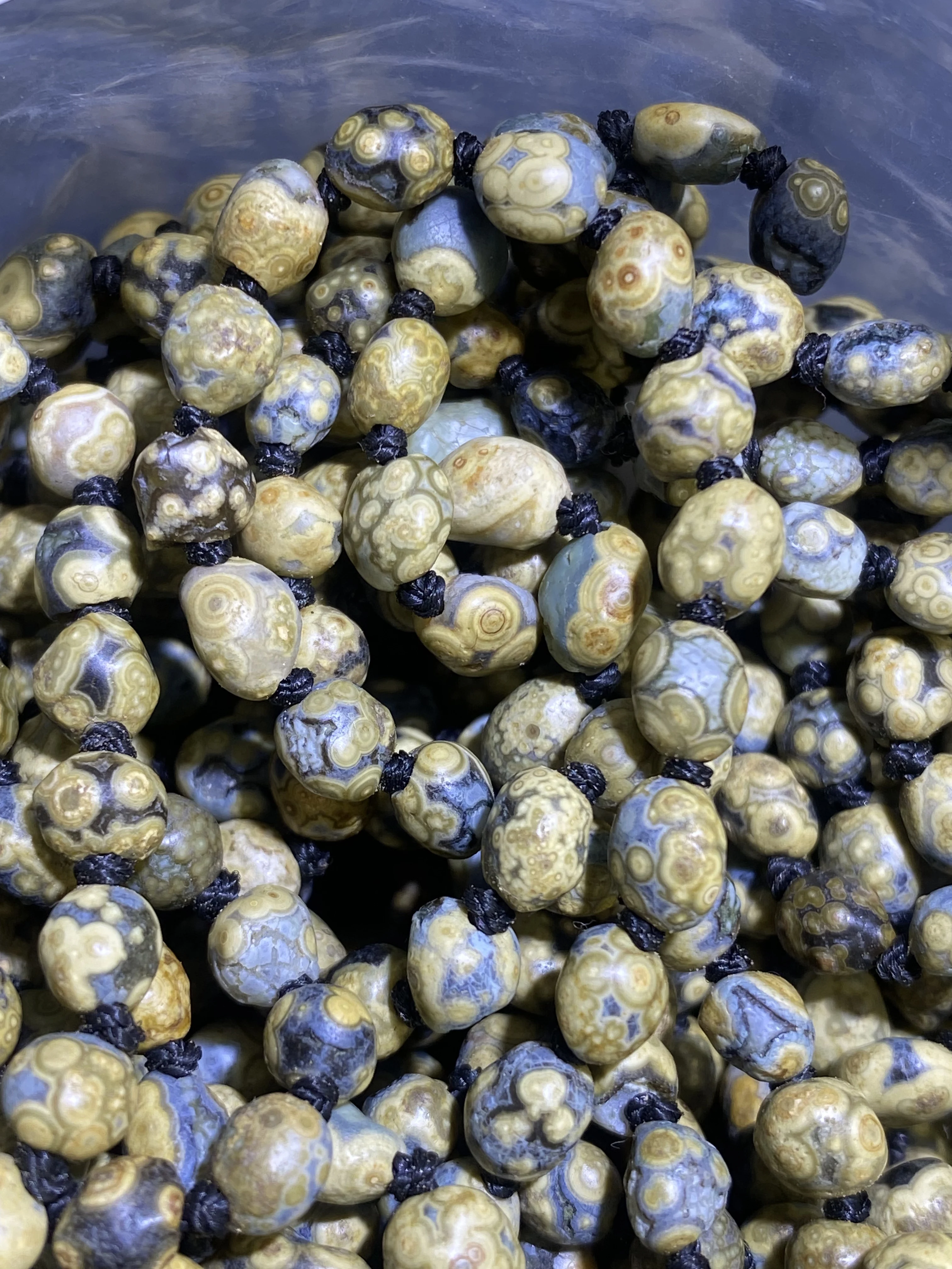 1bag/lot high cost-performance Strong Energy Gobi Agate Raw Stone Bead Necklace Bracelet Dual-Use Buddha Beads Wholesale