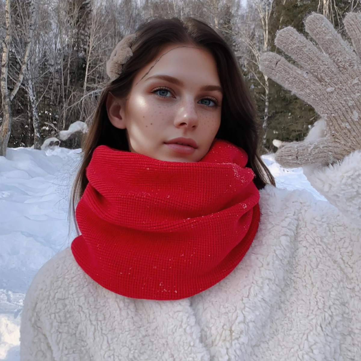 New men's neck protector autumn and winter cold resistant neck cover women's fashionable knitted warm and thick versatile scarf