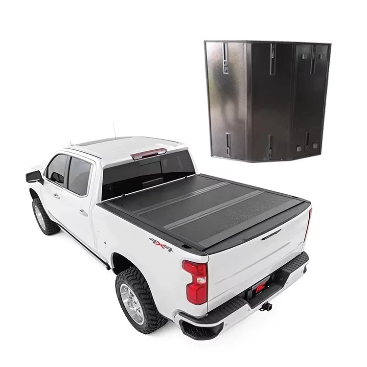 Factory Custom Aluminum Retractable Pickup Truck Bed Covers Hard Tri Fold Tonneau Cover For GWM Poer KingKong
