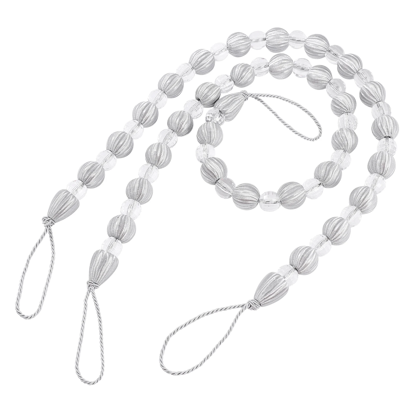 

Acrylic Bead Curtain Tiebacks Strap Buckle Holdback Clips Magnetic Window Decorative Hardware For Home Living Room