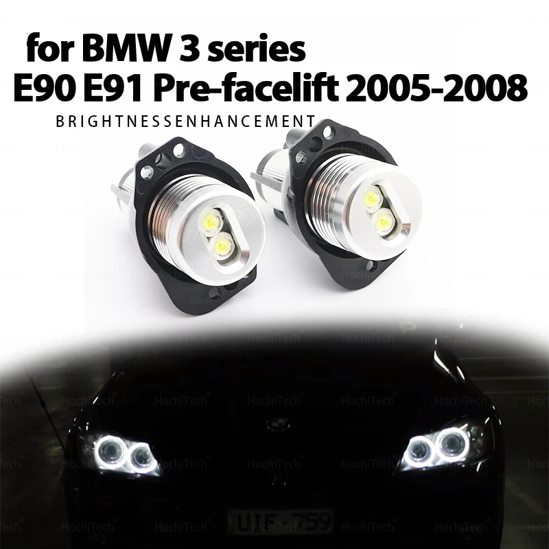 20W CANbus  LED Angel Eyes Marker Lights Bulbs Error Free White color for BMW E90 E91 3 Series 325i 328i 335i 2006-2008