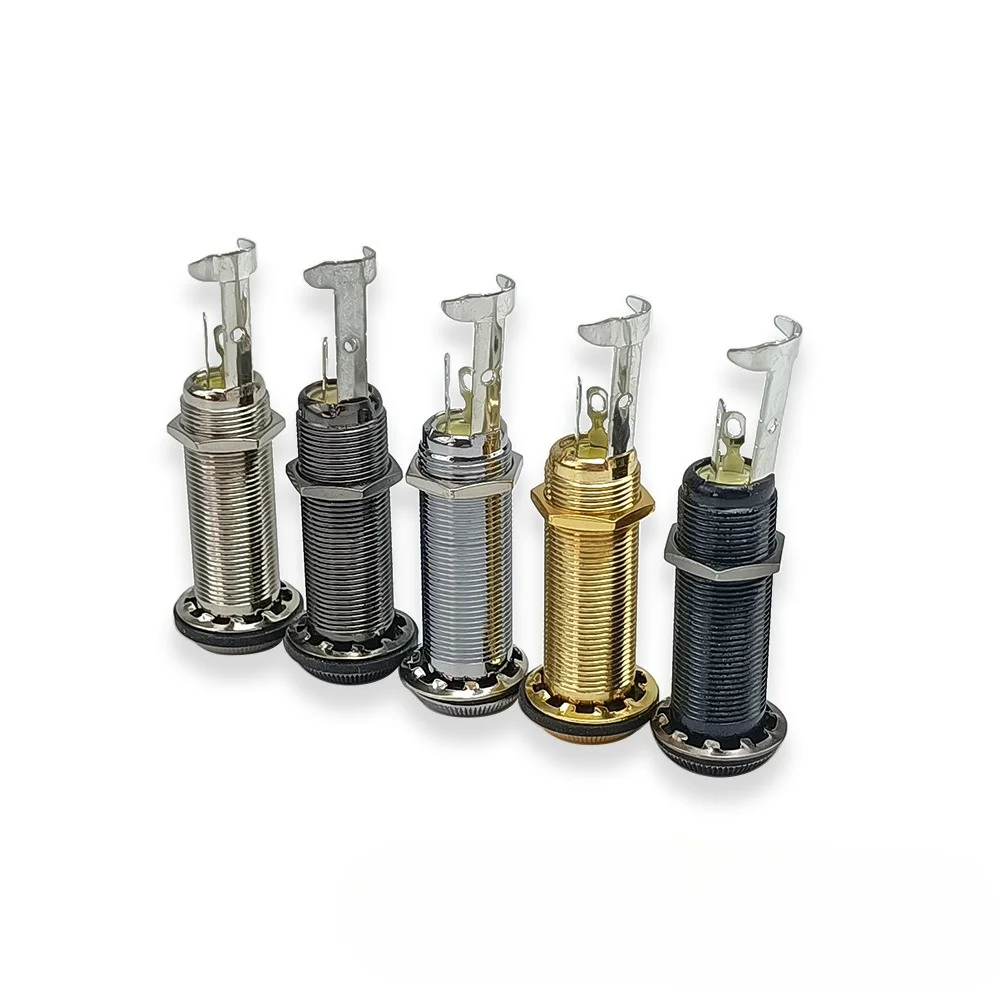 Electric Guitar Bass Jack 6.35mm Tubular Output Socket Guitar Tail Socket