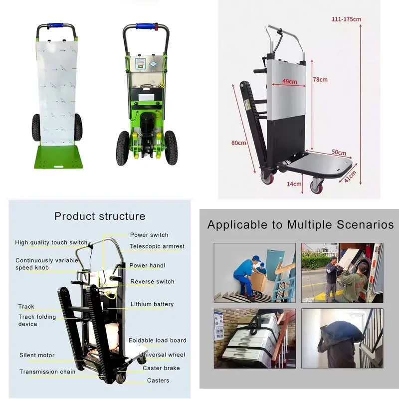 

Electric Stair-climbing Machine for Strong Load-bearing Capacity Silent Operation One-button Start/stop Factory-direct Sale