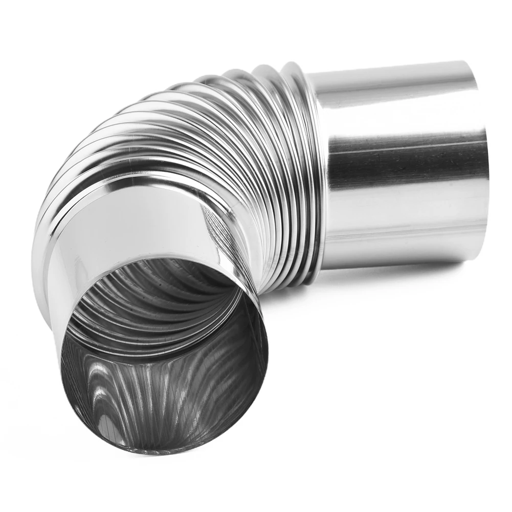 Multiple Usage Elbow Tube Home Improvement Stainless Steel Thermal Tents Anti-rust Elbow 90° Angle Chimney Pipe
