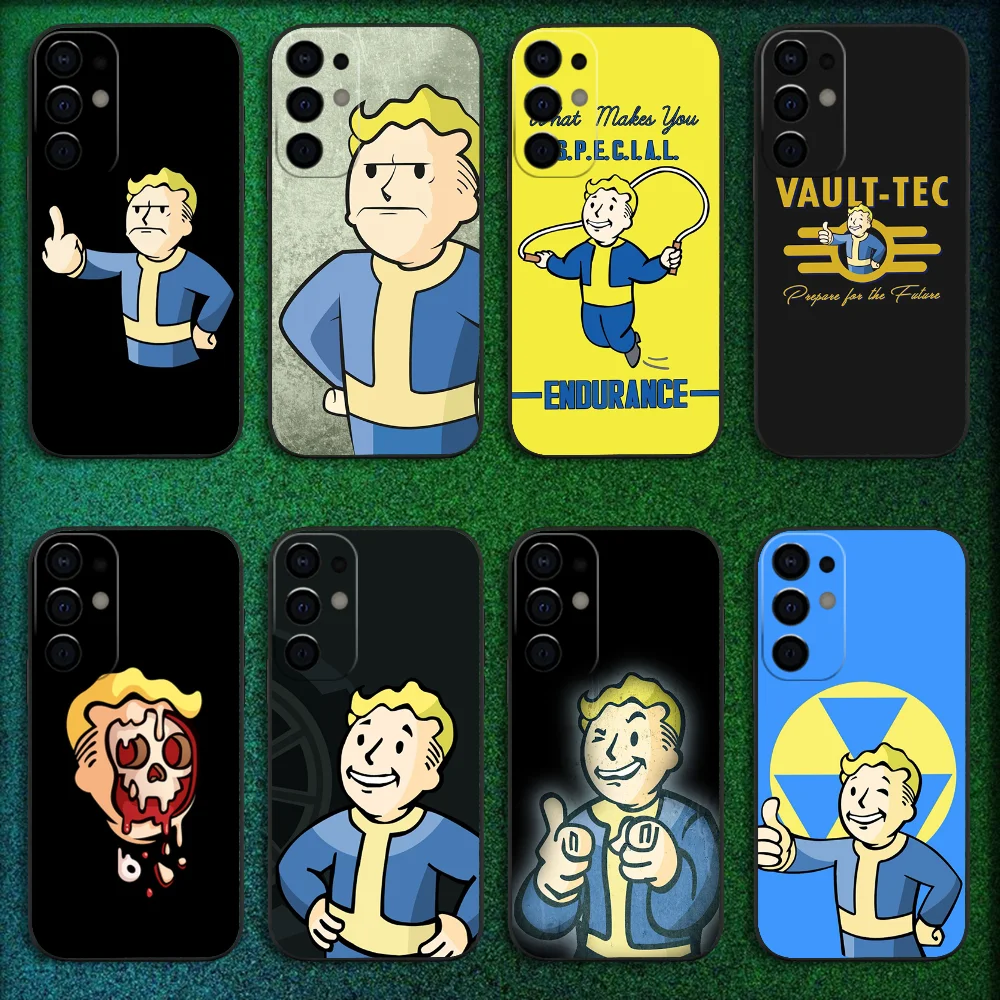 

S-Shelter Games F-Fallout Phone Case For Samsung S25,S24,S21,S22,S23,S30,Ultra,S20,Plus,Fe,Lite,Note,10,9,5G Black Cover