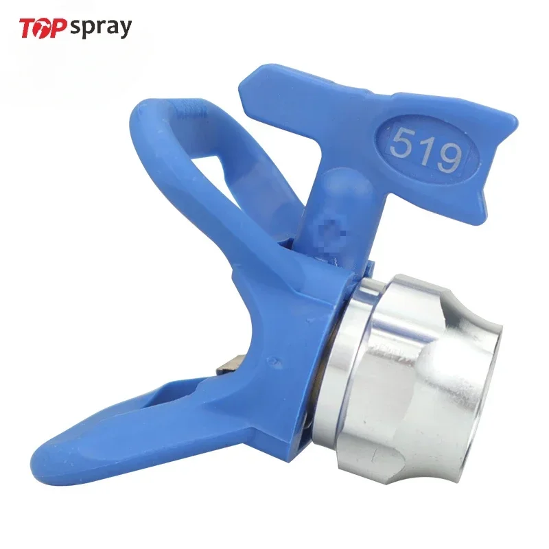 Spray Gun Blue Nozzle Seat Spray Paint Accessory Universal Tool Airless Paint Spray Gun Flat Tip Nozzle Guard Seat Paint Sprayer