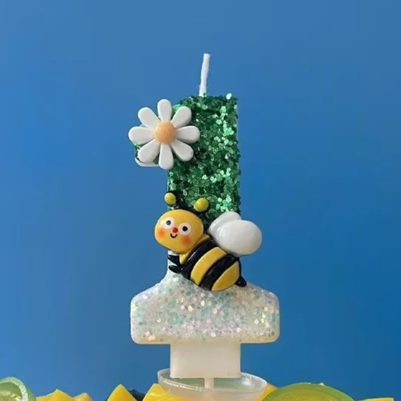Biene kreative digitale Kerze Kuchen Geburtstag Dekoration Kerze