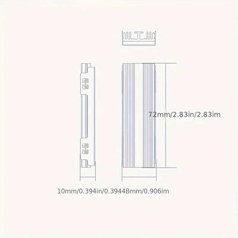 Multiple Compatible NVMe HHDs Coolers Aluminum Alloy Design for Stable Thermals Management and Quiet High Hhds Cooling