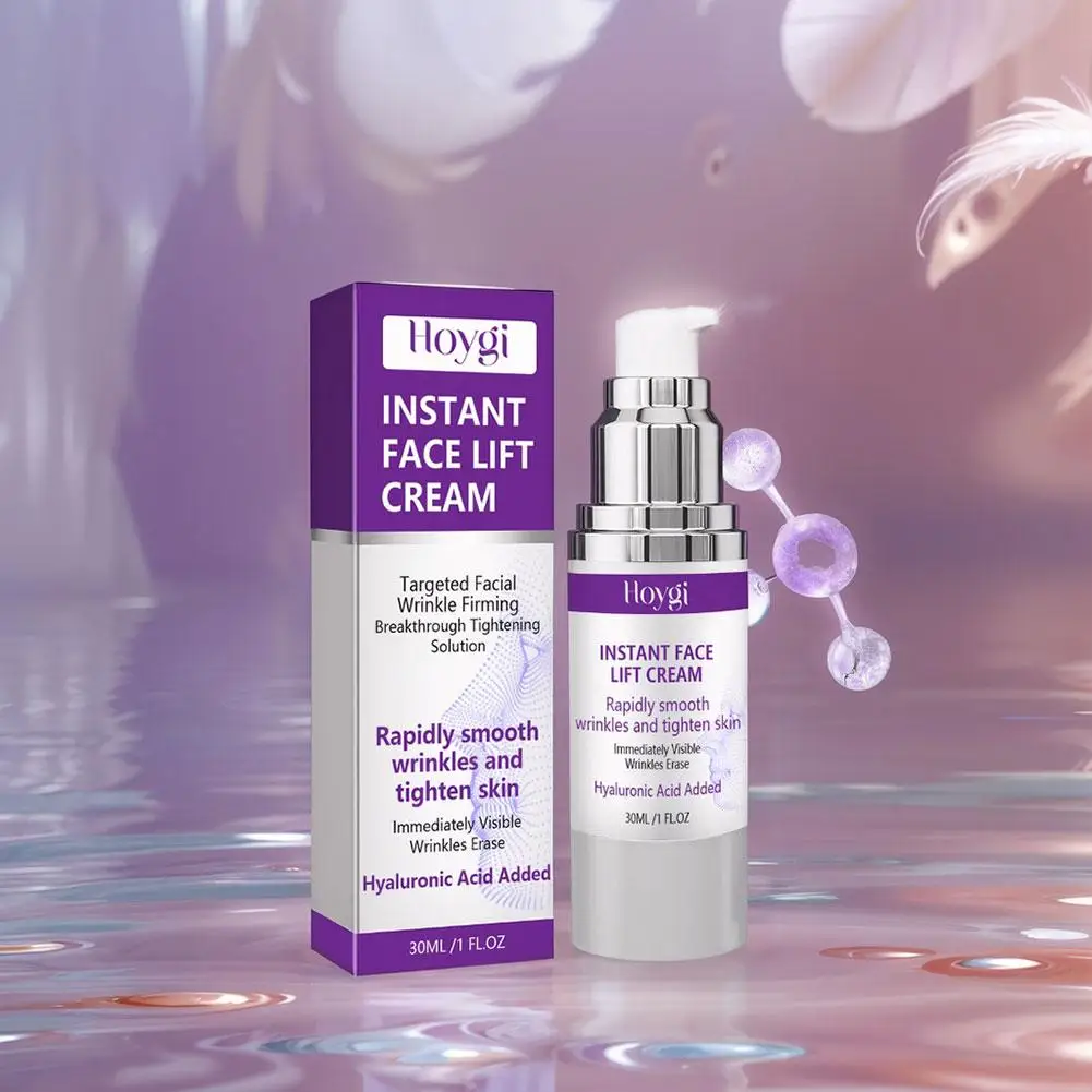 كريم Hoygi 30 مل لشد الوجه الأرجواني وشد الوجه وترطيب عميق والكولاجين يعزز الخطوط الخفيفة والخفيفة