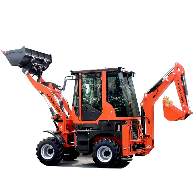 

Mini Backhoe Loader Wholesale Construction Work Use Loading Tractor Fast Delivery Small 4WD Backhoe Excavator Loader Customized