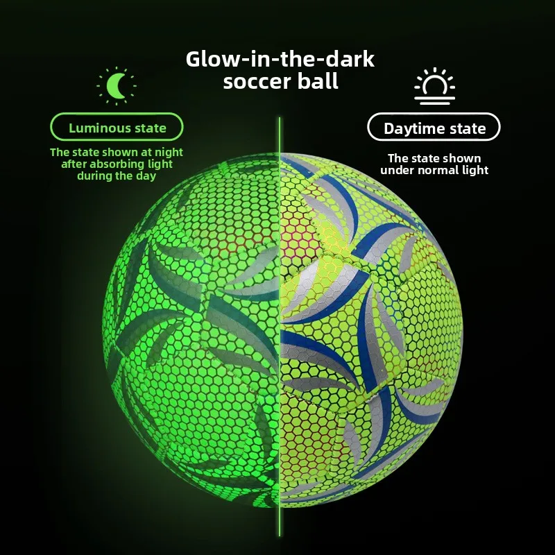 

1 шт. РАЗМЕР 5 Яркий флуоресцентный зеленый профессиональный футбольный мяч - высококачественный мяч из искусственной кожи для тренировок на открытом воздухе