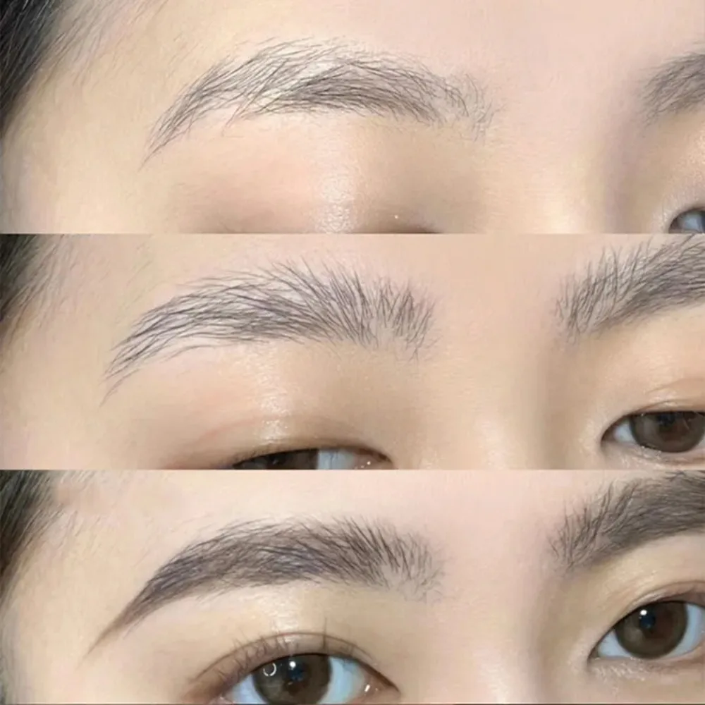 ครีมแต่งทรงคิ้วเนื้อเจล 4 ชิ้น/ชุด ติดทนนาน พร้อมแปรง แว็กซ์แต่งทรงคิ้ว 3 มิติ แห้งเร็ว เนื้อเนียนนุ่ม