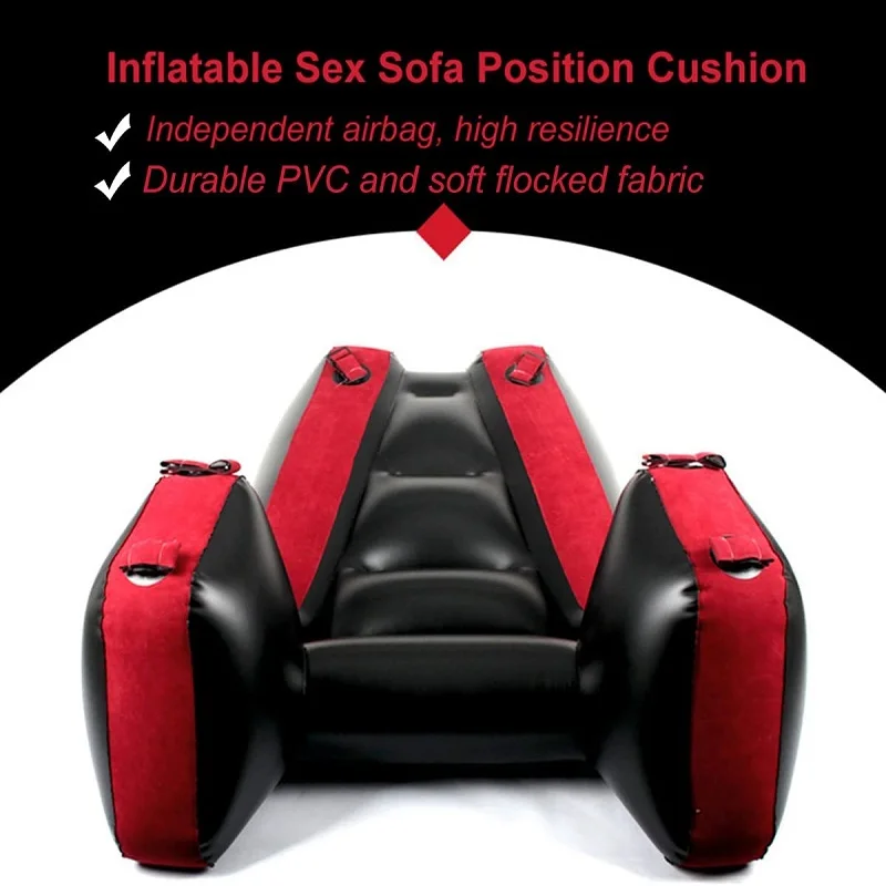 Asiento inflable para marido y mujer, mueble tumbado, cama de amor, colchón, cojín portátil para dormitorio, almohadilla de salón