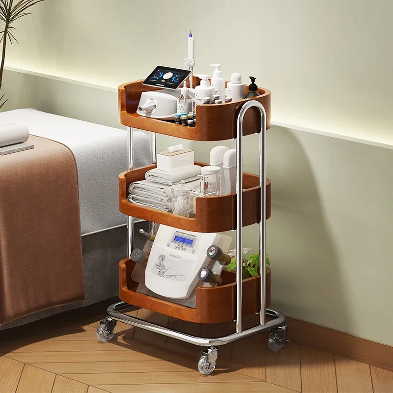 

Nordic Beauty Rolling Cart Barber Shop Tattoo Storage Creativity Salon Trolley Utility Salon Furniture Carrinho Multiuso