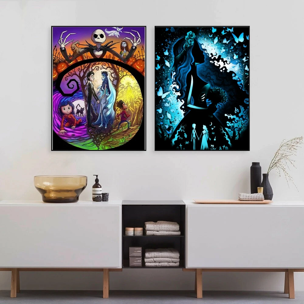 Diamond Painting Kits, Horror Movie Corpse Bride, Tim Burton, Emily Johnny Cross Stitch, Embroidery Picture, Mosaic, Home Decor