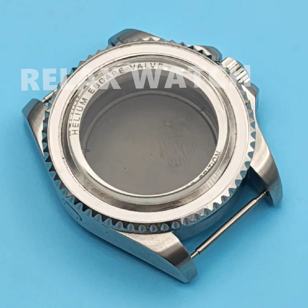 43 мм изогнутые часы из нержавеющей стали в морском стиле, подходят для Nh35 Nh36 Eta2824 Miyota8215, автоматический механизм