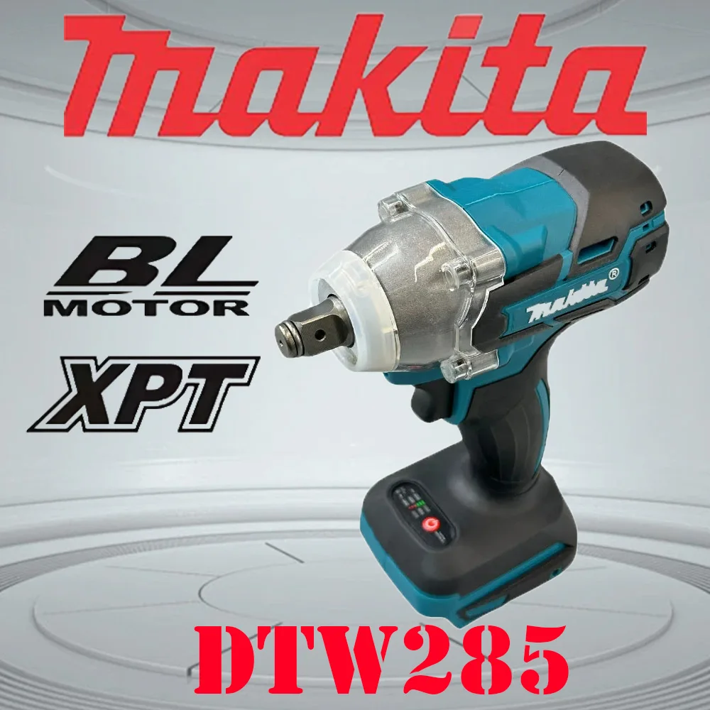 MAKITA DTW285 Cordless Impact Wrench Rechargeable 18V Rechargeable Electric Too Lithium Wrench Brushless Large Torque 280N. m