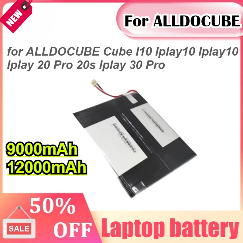 

Tablet Battery 9000mAh 12000mAh for ALLDOCUBE Cube I10 Iplay10 Iplay10 Iplay 20 Pro 20s Iplay 30 Pro Laptop Battery