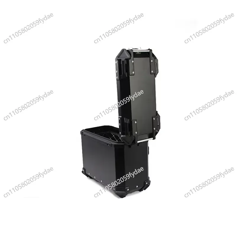 New Motorcycle Side Box X Embossed Side Box 38L Side Waterproof and Anti-collision Trunk Quick Dismantling Aluminum