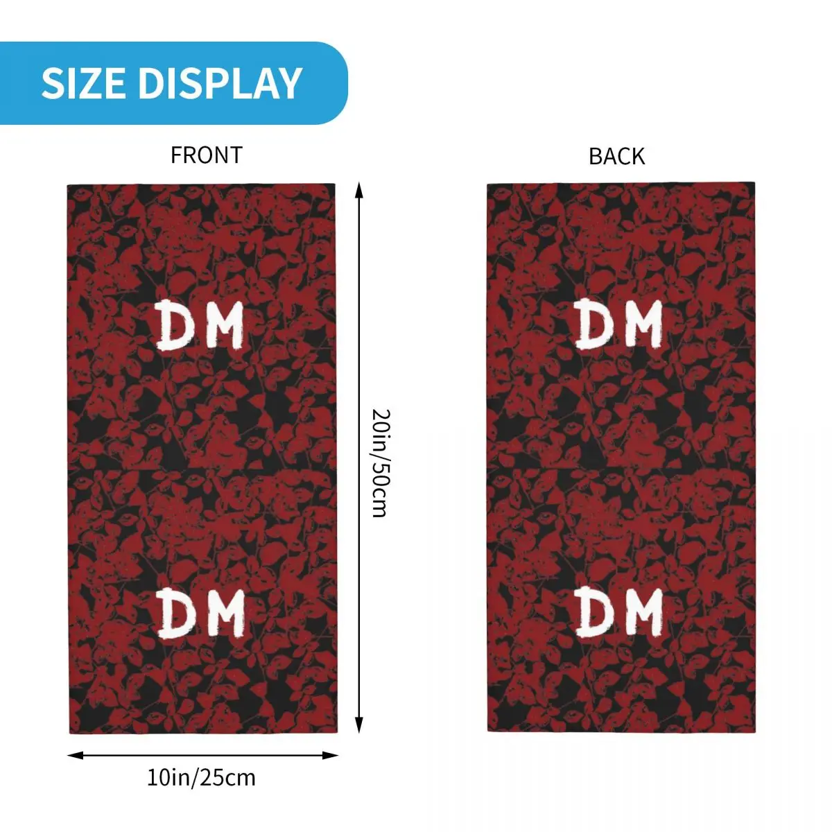 Depeche Cool Mode Bandana Nek Gaiter Print Muziekband Bivakmutsen Masker Sjaal Multi-Use Hoofdband Voor Mannen Dames Volwassen Winddicht