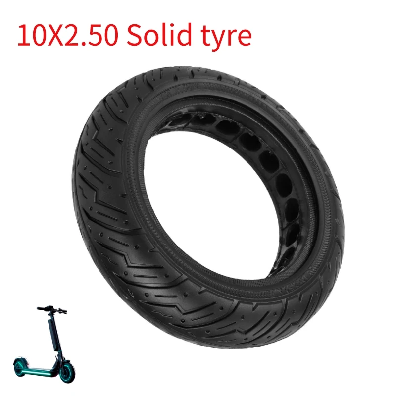 

10*2.50 inner honeycomb solid tires (44mm card slot) 10-inch wheels electric scooter tires Solid tires without inflation