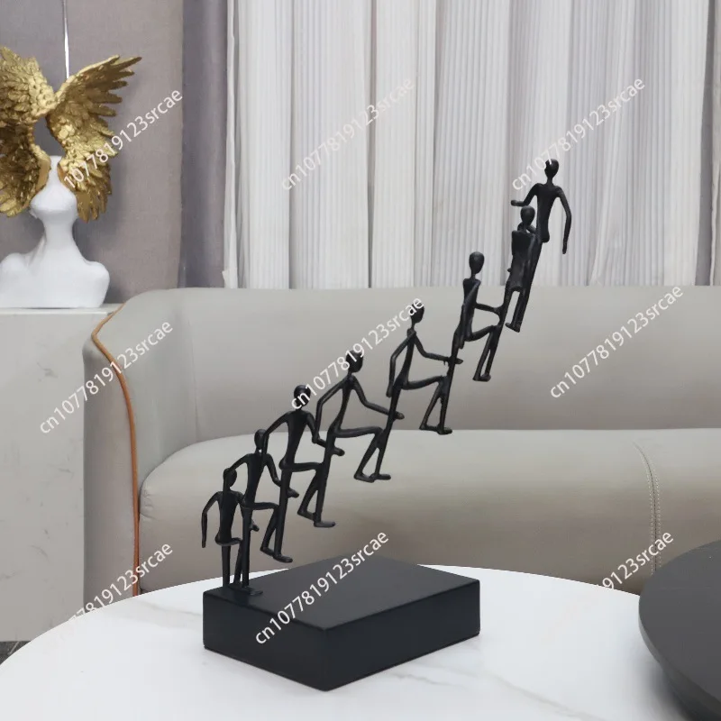 Minimalist light luxury art figure sculpture ornaments model room sales office home living room desktop soft decorations