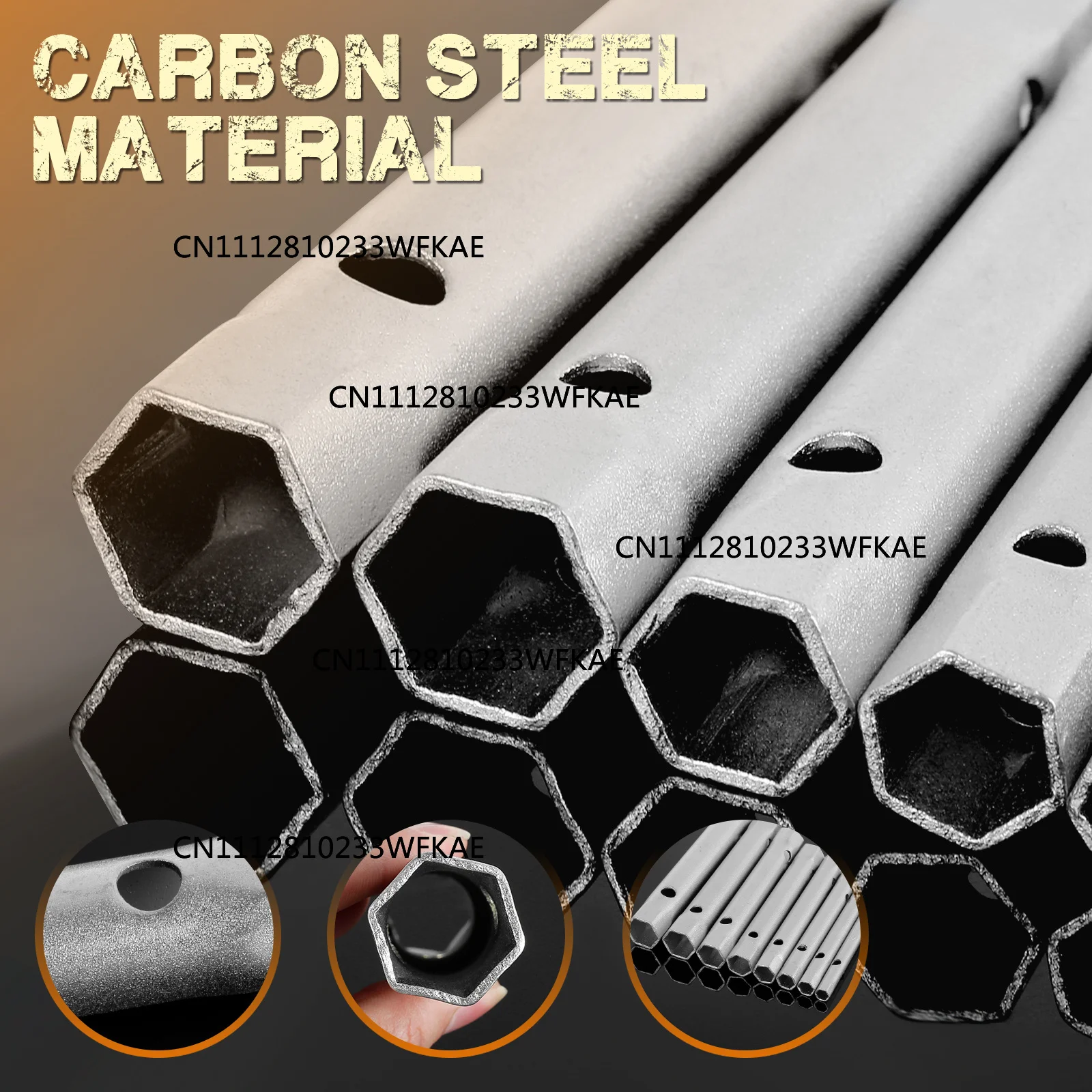 Socket Wrench, Carbon Steel Double Head Tubular Plumber