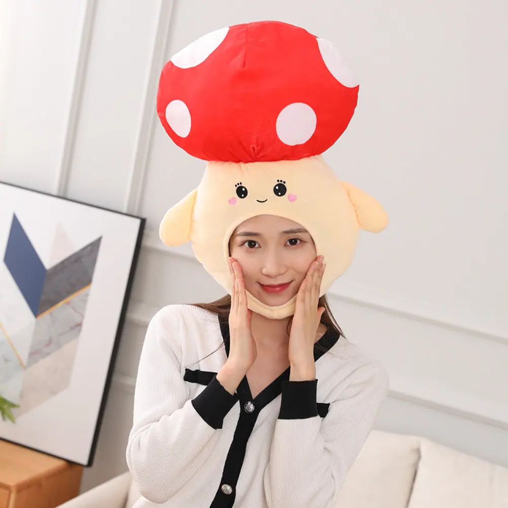 

Mushroom Costume Hat Exquisite Lovely Design for Women Cosplay Birthday Festival Themed Gathering Photo Shoot Decoration Novelty