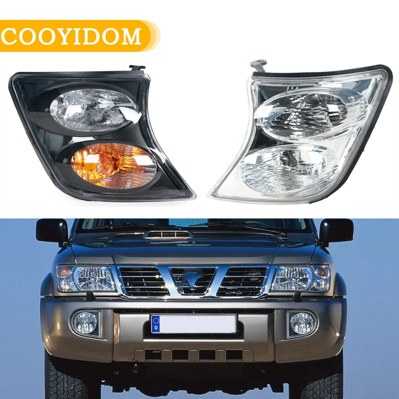 

Front Bumper Corner Light For Nissan Patrol Y61 2001-2003 2004 Headlight Side Marker Turn Signal Lamp No Bulb Car Accessories