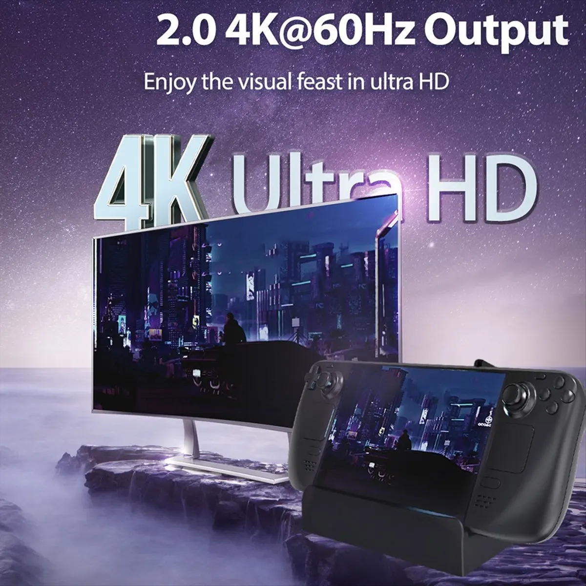 

Новая док-станция для телевизора 2025 года для коммутатора 2 с 4K при 60 Гц — совместимый адаптер-переключатель 2, многофункциональная док-станция