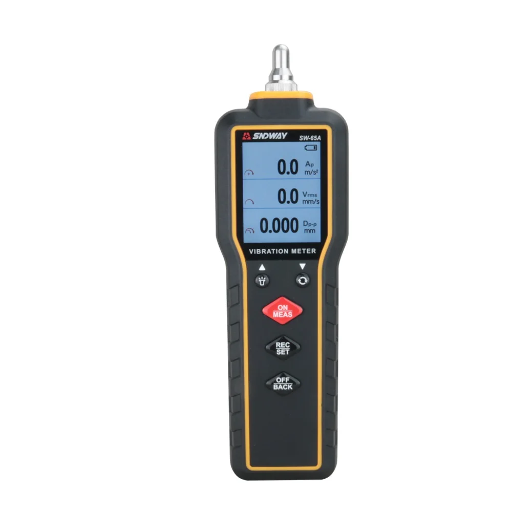 Digital Vibration Meter Vibrometer Tester Gauge Analyzer Measure Precision Sensitivity Accelerometers SW-65A