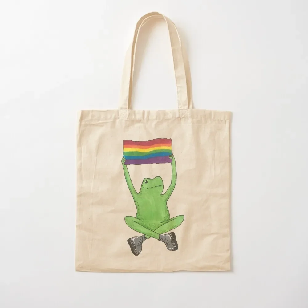 

pride frog Tote Bag tote bag personalized tote bags cloth bags Canvas Bag