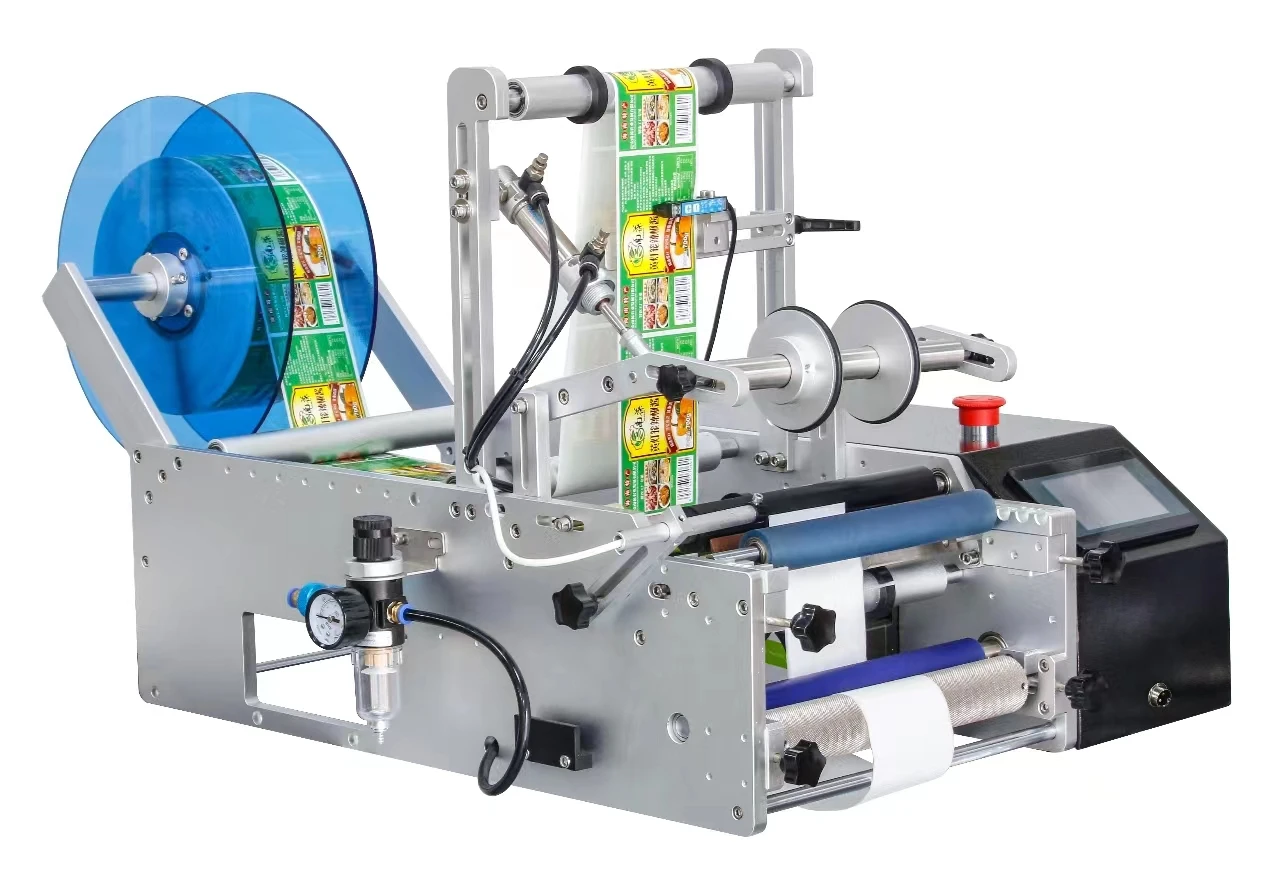 2025 Hot Sale Manual Labeling Machine Tabletop Labeling Machine Tube Liquid Bottle Labeling Machine