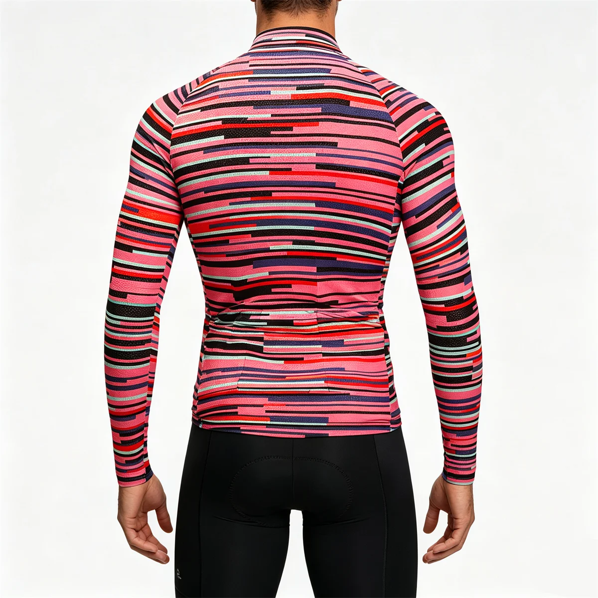 2027 Winter Herren-Radtrikot-Set, warmes Fleece-Radtrikot-Set, Triathlon-Mountainbike-Langarm-Radbekleidung – Detail 3
