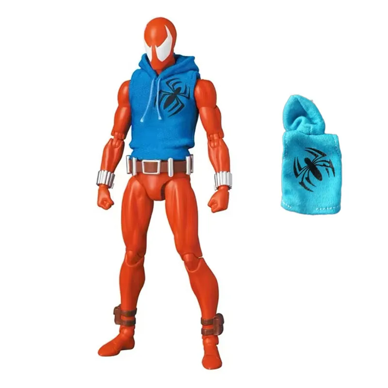 Spiderman Figure Mafex 186 Scarlet Spider The Amazing Spider-Man Comic Version Action Figures New Ct Toy Model Gift Kids Toys