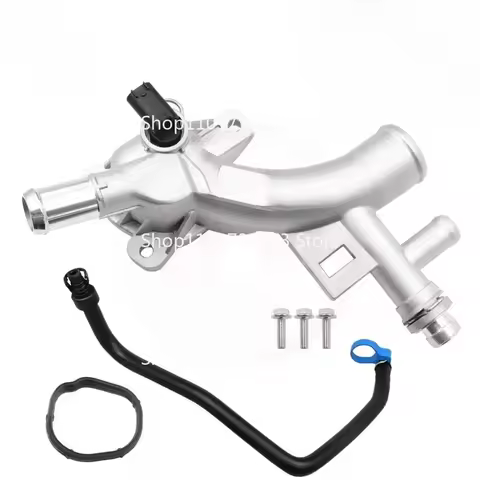 Aluminum Coolant Thermostat Housing Water Outlet &amp; Inlet Hose For Chevrolet Cruze Sonic Trax Buick Encore 1.4L 25193922 55565334