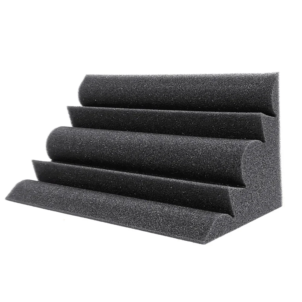 12/24Pcs 12x12x24cm Bass Traps Acoustic Foam Soundproof Foam Panel High Density Sound Absorption Studio Corner Foam