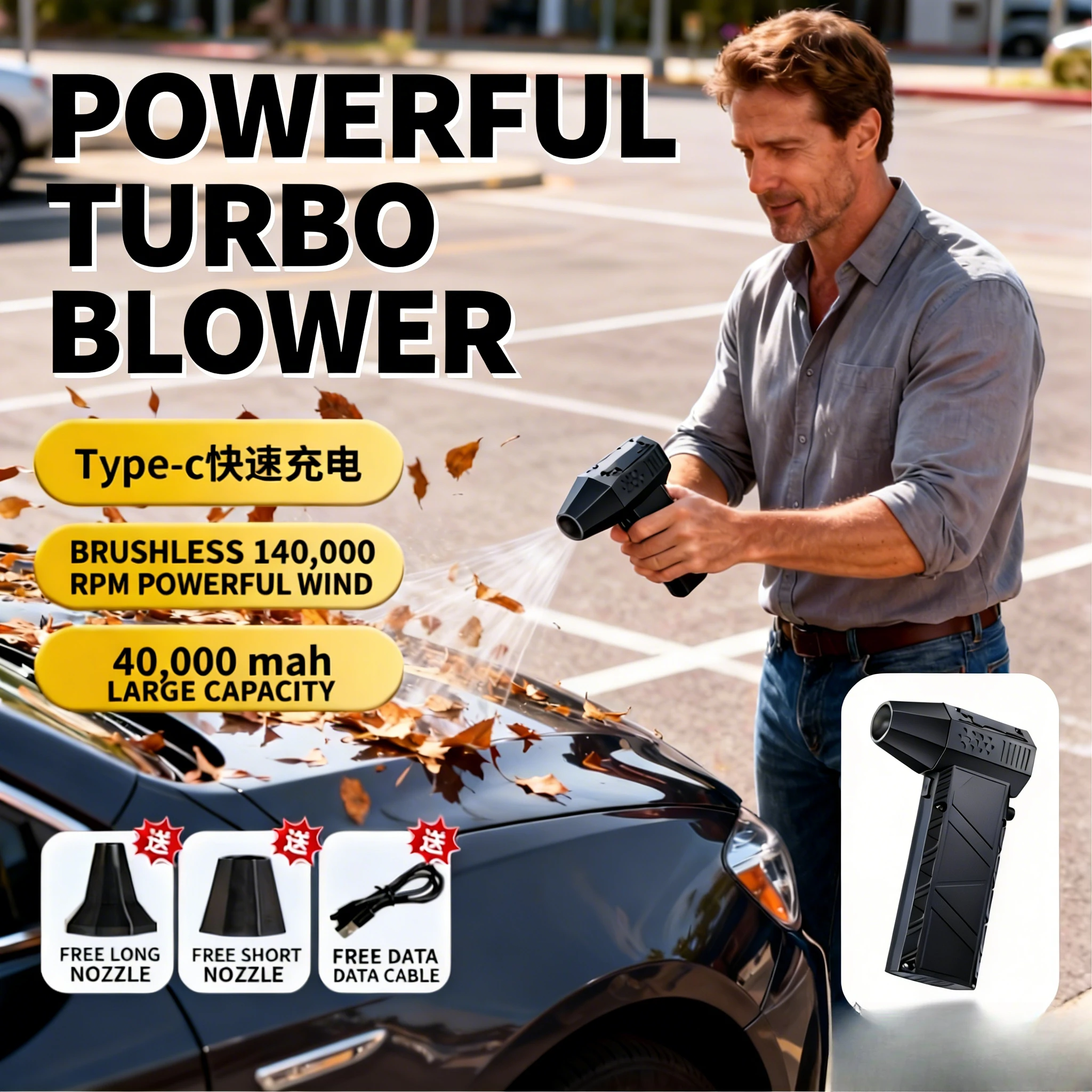

110000RPM X6P+ Air Blower Powerful dust Vacuum Cleaner Fast Charging Strong Wind Brushless Violent Fan for car/computer cleaning