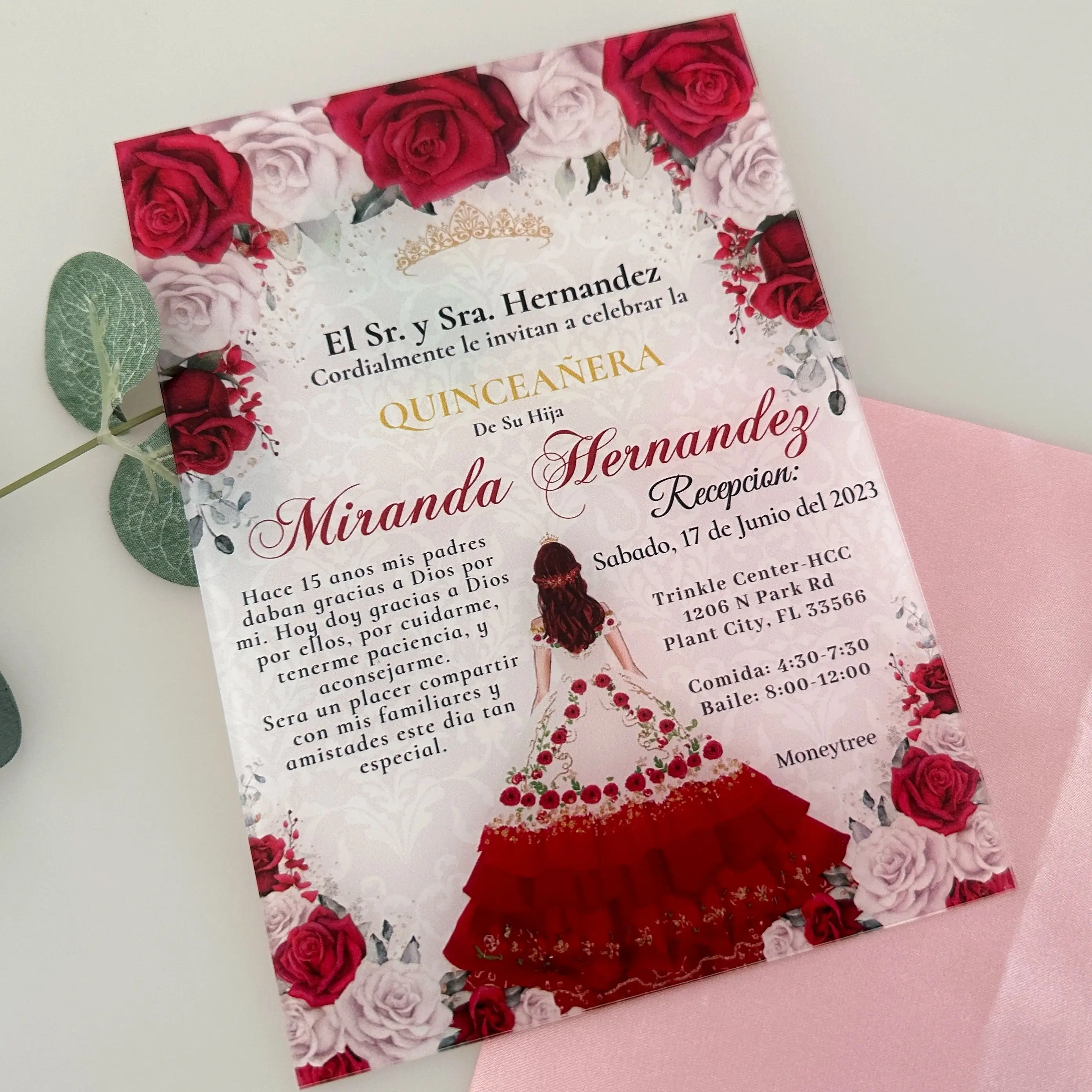 

Custom 10pcs Acrylic Christening Invitation,First Baby Birthday Invite Cards,Make Your Own Quinceanera Card for Favor Decoration