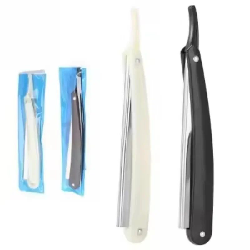 2 Colors Professional Manual Shaver Straight Edge Stainless Steel Sharp Barber Razor Shaving Beard Cutter Shaving Scabbard