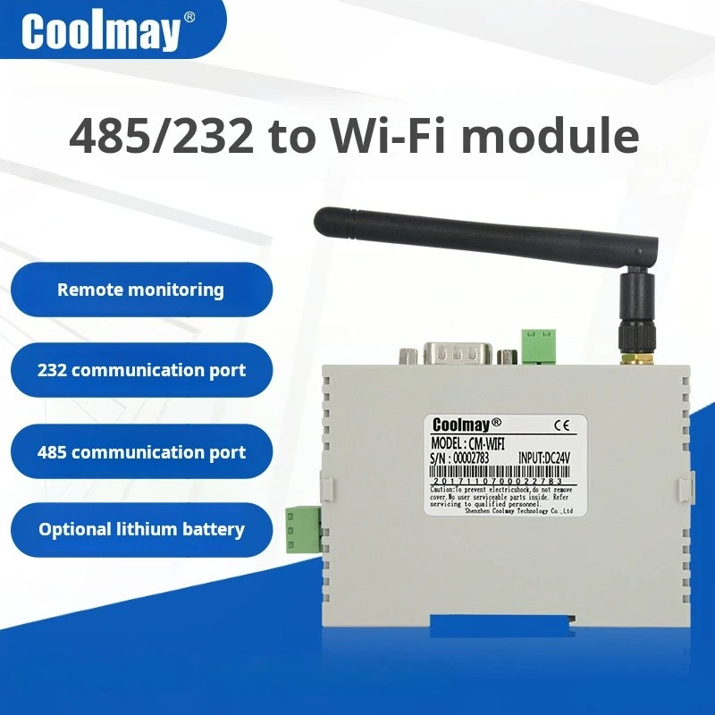 Coolmay CM-WIFI lithium battery powered WIFI module communicates via 485/232 communication port/touch screen /PLC