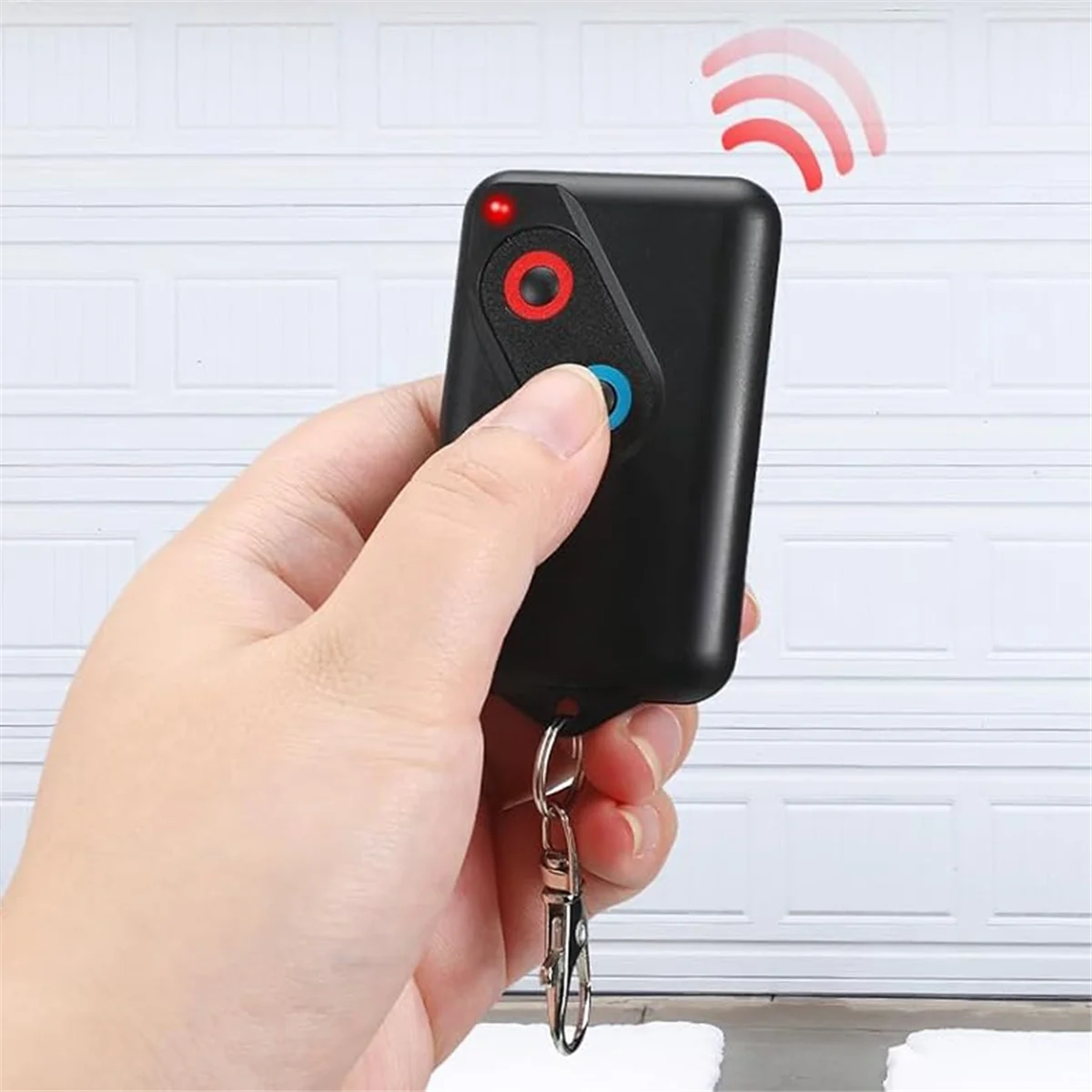 A57G-2Pieces Control remoto para puerta de garaje, transmisor remoto para puerta de garaje de 2 botones, transmisor remoto para puerta de garaje de 303mhz con llavero