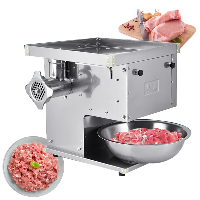 Meat Slicer Commercial Stainless Steel Meat Cutting Machine Electric Desktop Meat Grinder