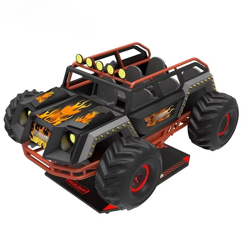 VR Shooting Simulator 5D Off Road Arcade Games 6-person Roller Coaster Driving Simulator Virtual Reality Dynamic 9D Game Machine view 6