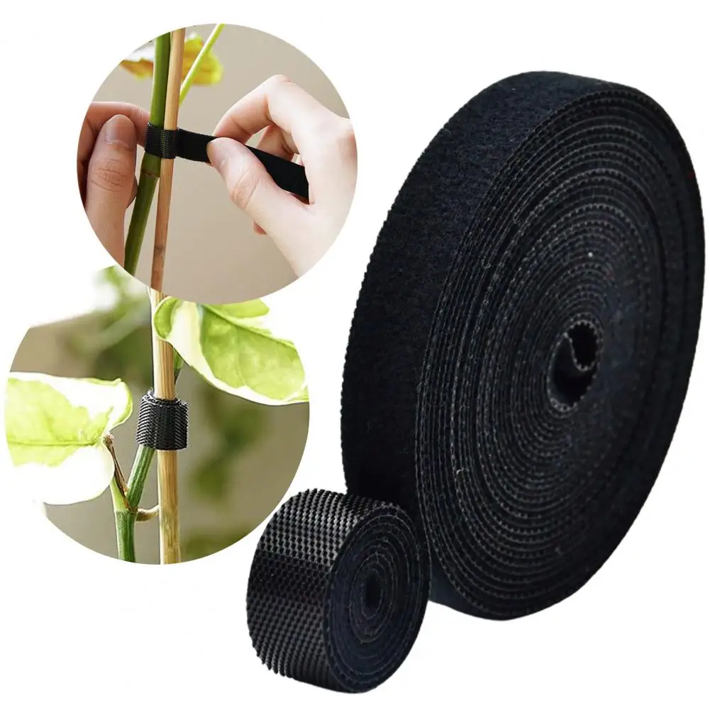 Plant Tie Reusable Self-adhesive Nylon Fastening Tape Hook Straps Wire Organizer 1pc Data Cable Bundling Belt Home Supplies