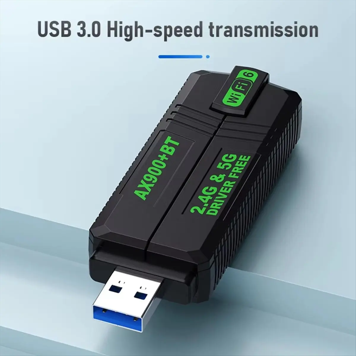900Mbps 4 Antenna 2IN1 WIFI6 Bluetooth Adapter Dual Band 2.4G&5G 802.11AX USB3.0 Wireless Card Receiver Driver Free