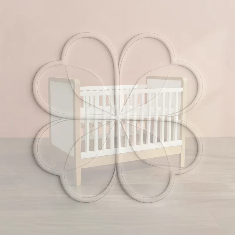 1Pcs Dollhouse Mini Plastic Baby Bed Model Dolls Home Direct Drinking Cup Decor