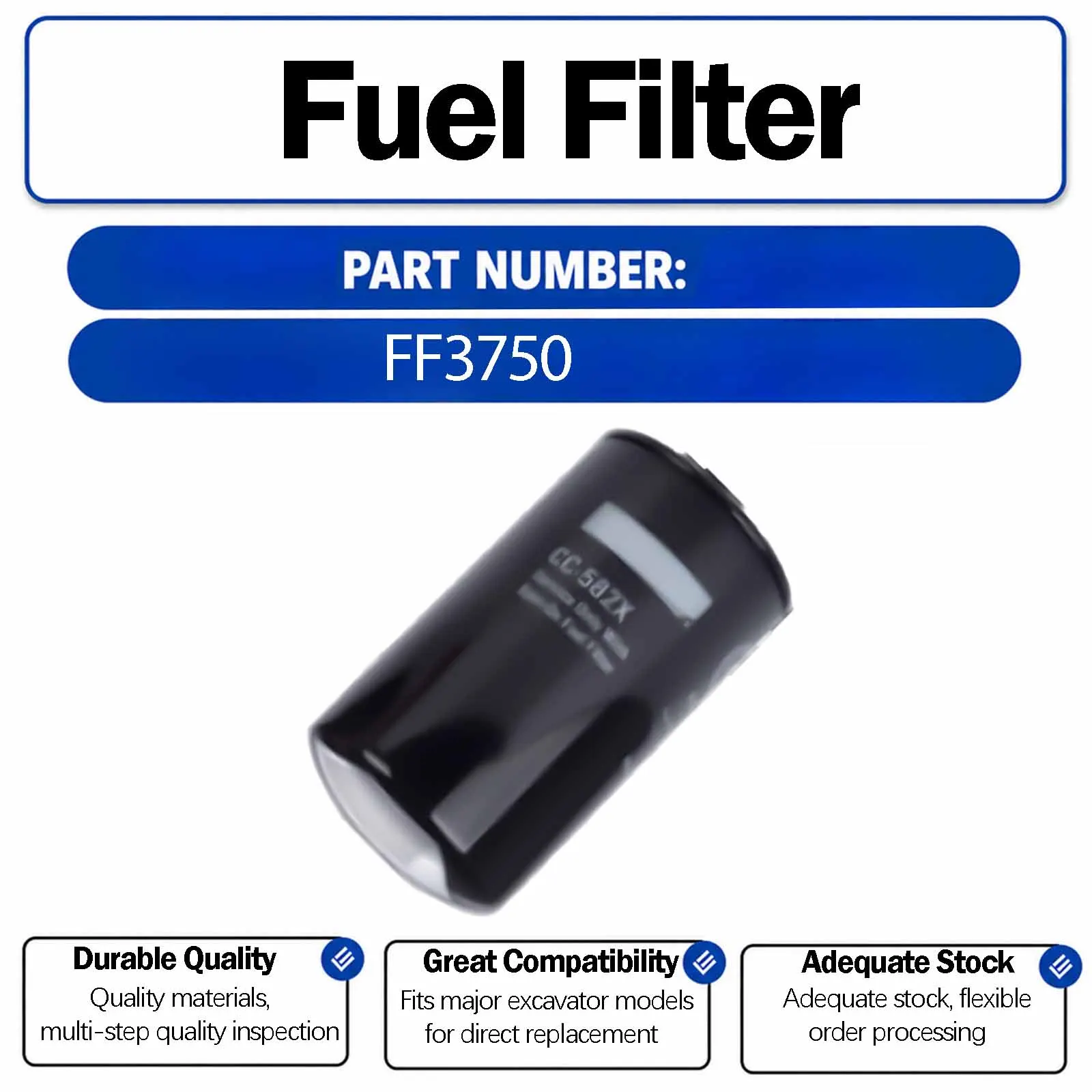 Fuel Filter 5366433 FF3750 For Shantui SE370LC Crawler Excavators